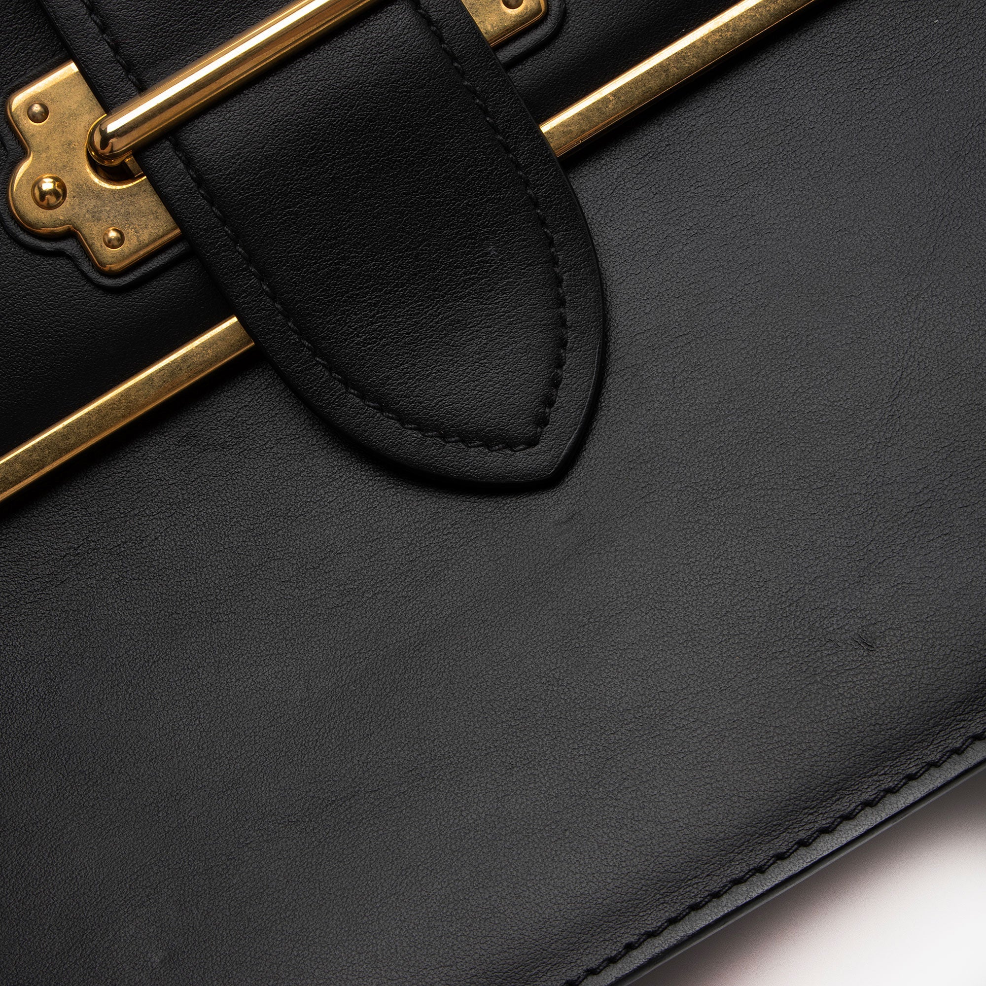 Prada Calfskin Cahier Top Handle (SHF-1Td68q)