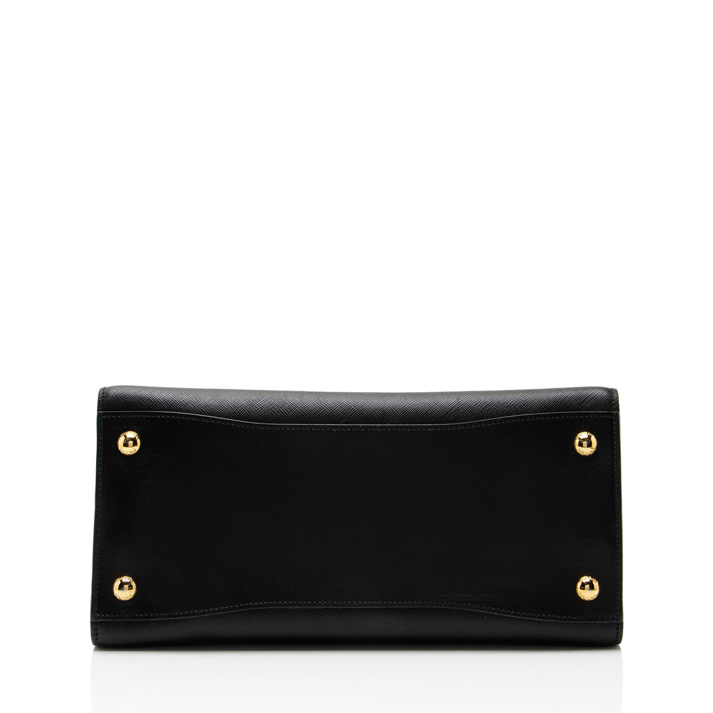 Prada Saffiano Cuir City Bibliotheque Medium Tote