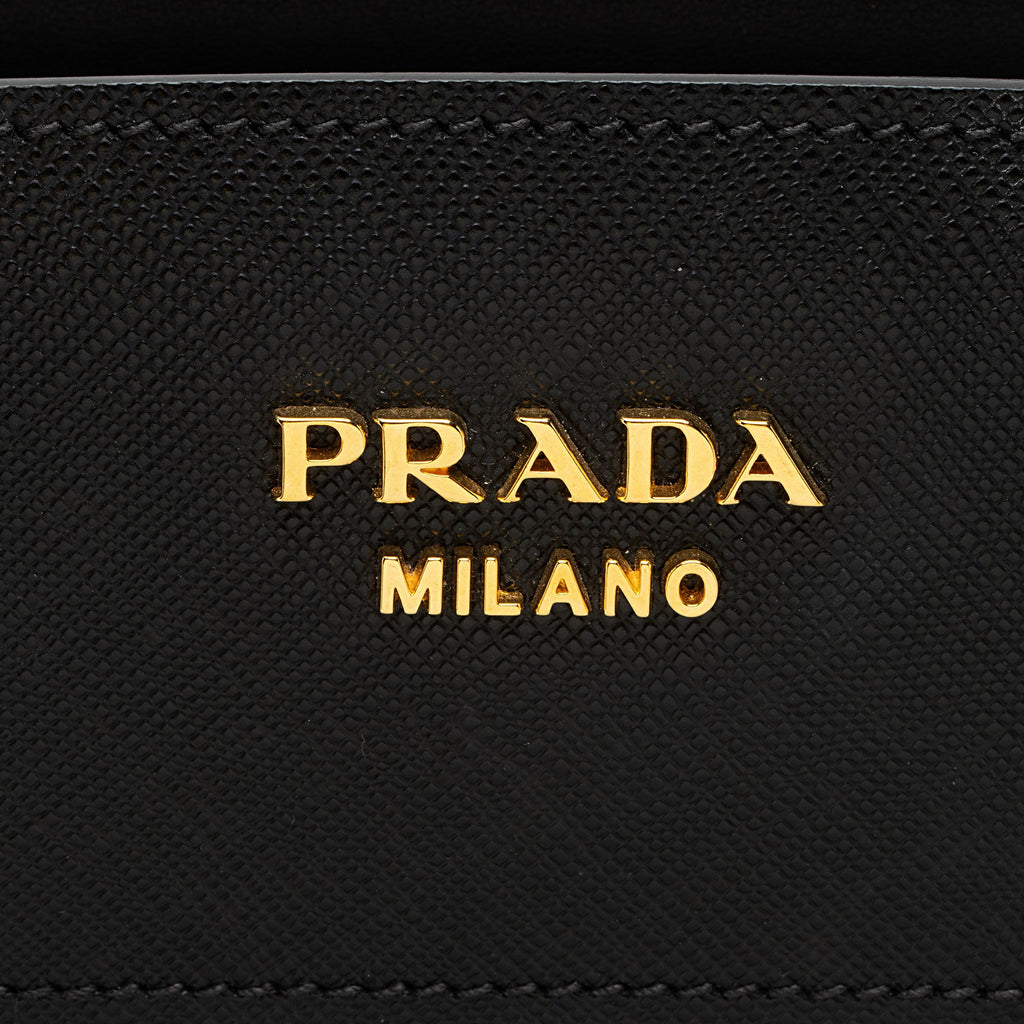 Prada Saffiano Cuir City Bibliotheque Medium Tote