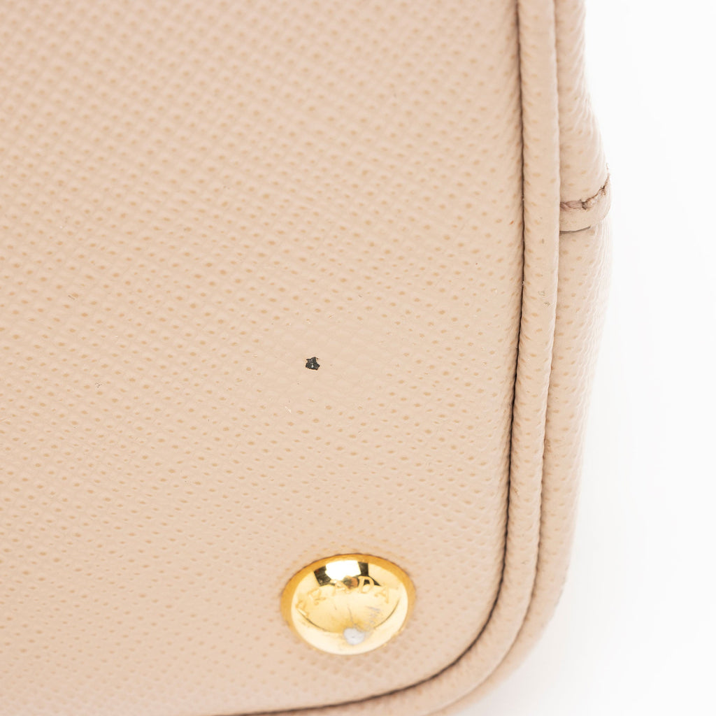 Prada Saffiano Cuir Double Handle Medium Tote