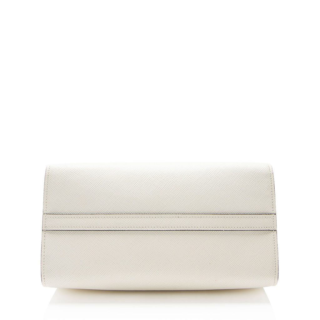 Prada Saffiano Cuir Leather Monochrome Small Tote