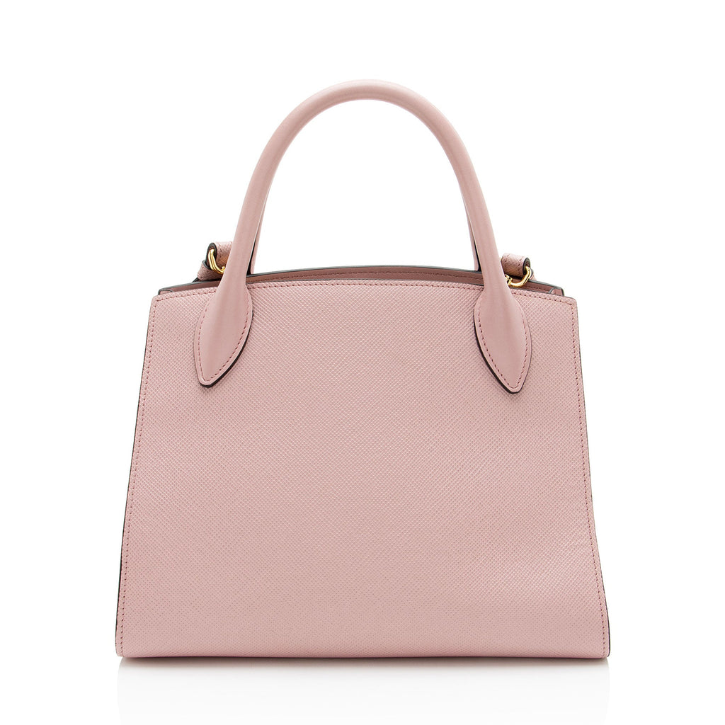 Prada Saffiano Cuir Leather Monochrome Small Tote