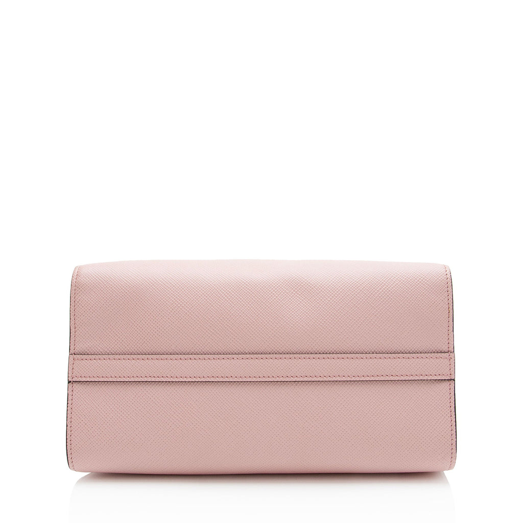 Prada Saffiano Cuir Leather Monochrome Small Tote