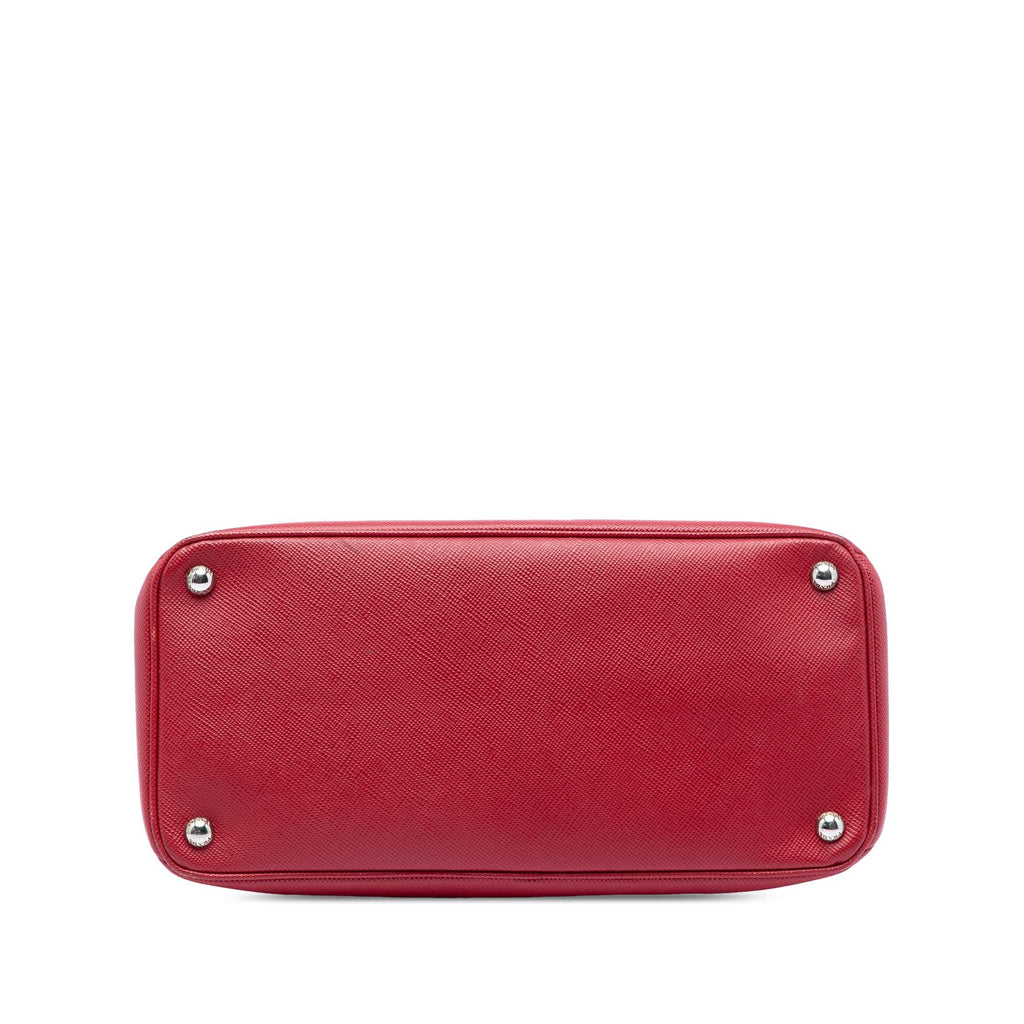 Prada Saffiano Cuir Turnlock Twin Satchel