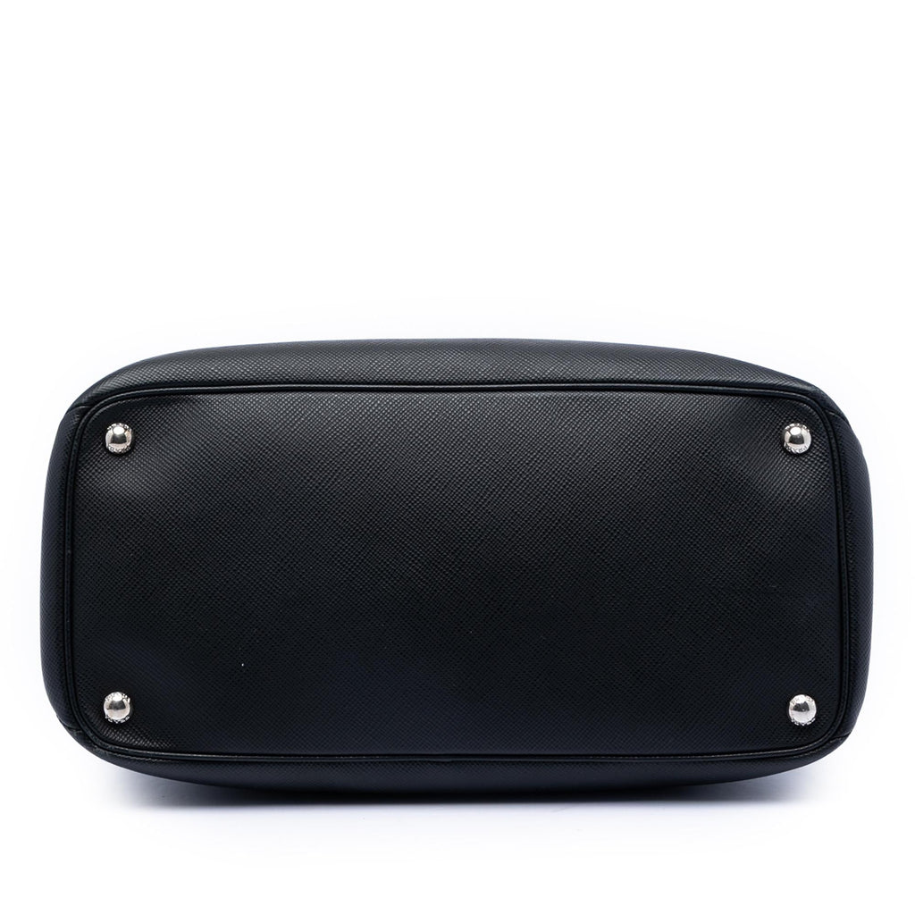 Prada Saffiano Cuir Turnlock Twin Satchel