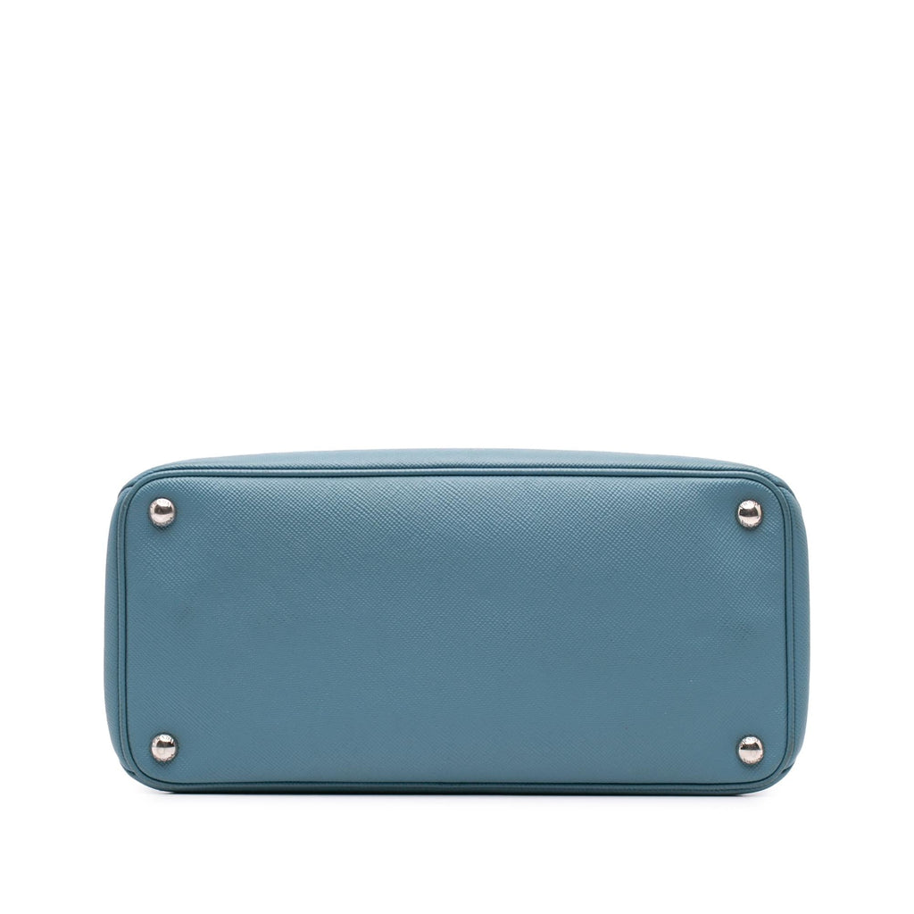 Prada Saffiano Cuir Turnlock Twin Satchel