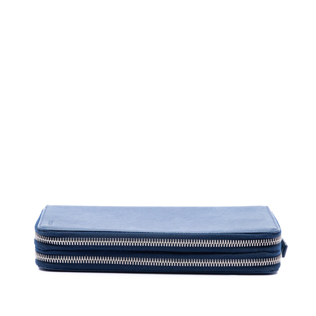 Prada Saffiano Double Zip Long Wallet