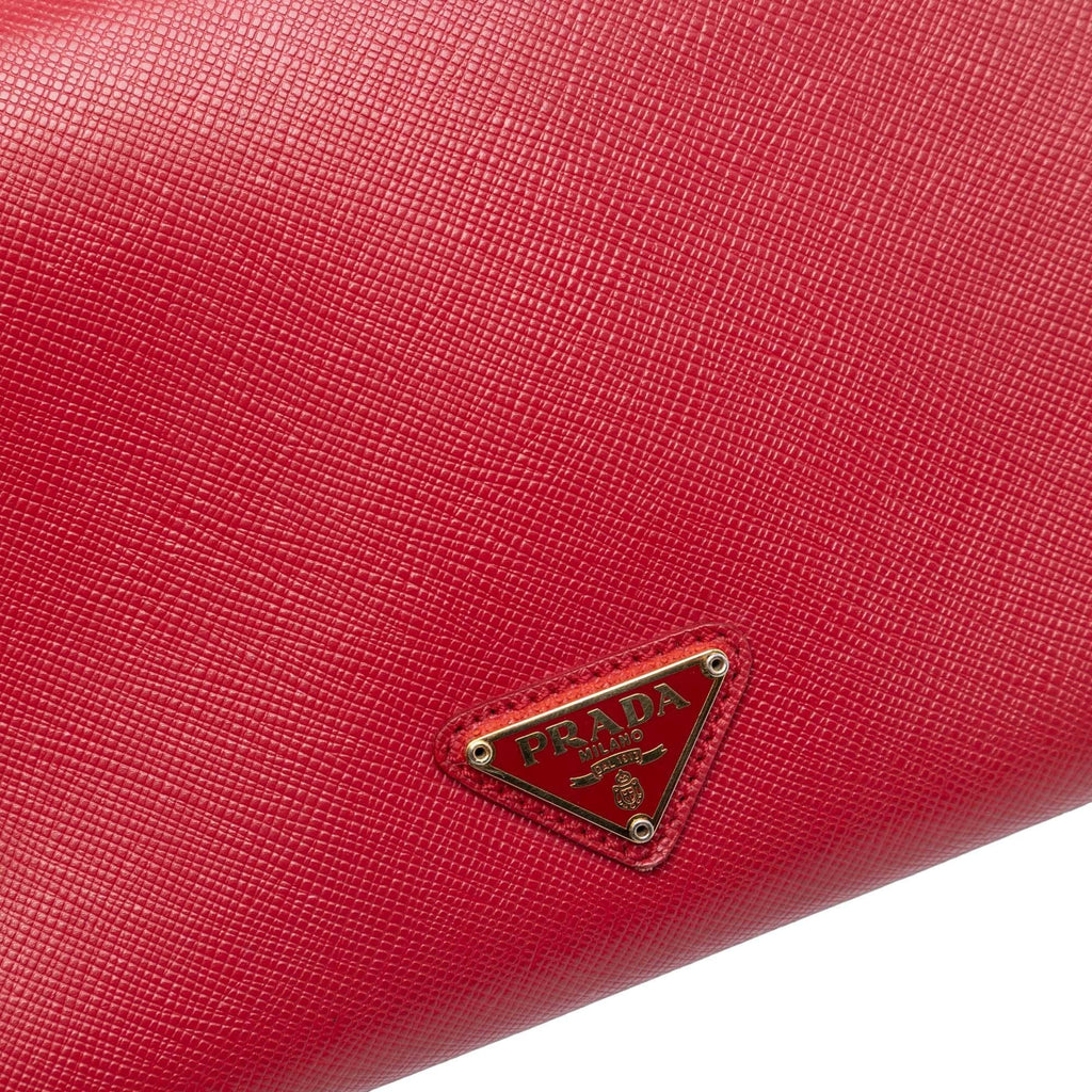 Prada Saffiano Heart Wallet On Chain