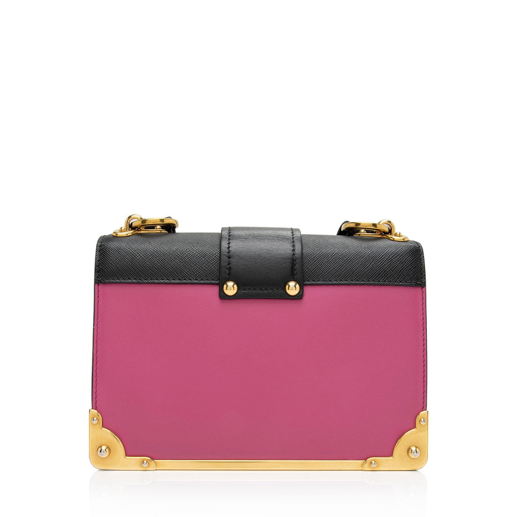 Prada Saffiano Leather Cahier Shoulder Bag (SHF-a453Ku)
