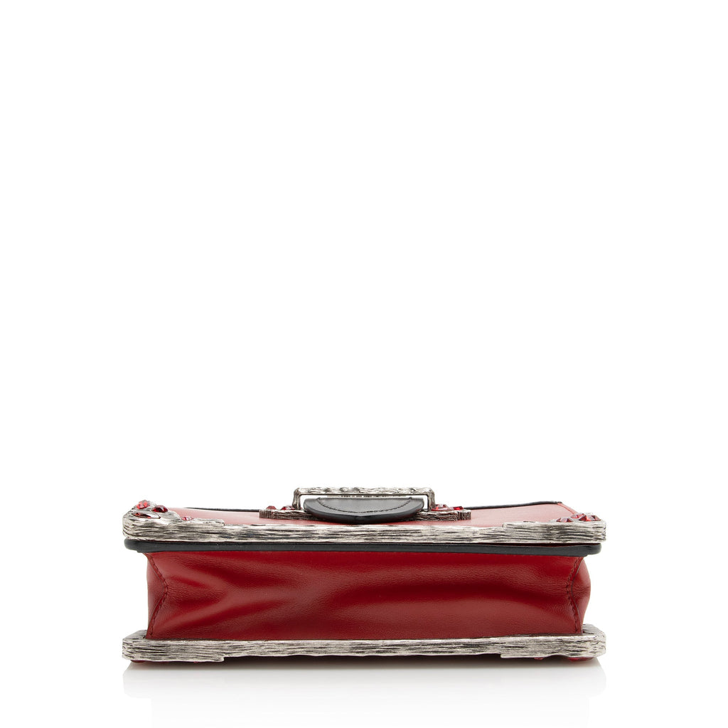 Prada Saffiano Crystal City Cahier Shoulder Bag (SHF-22657)