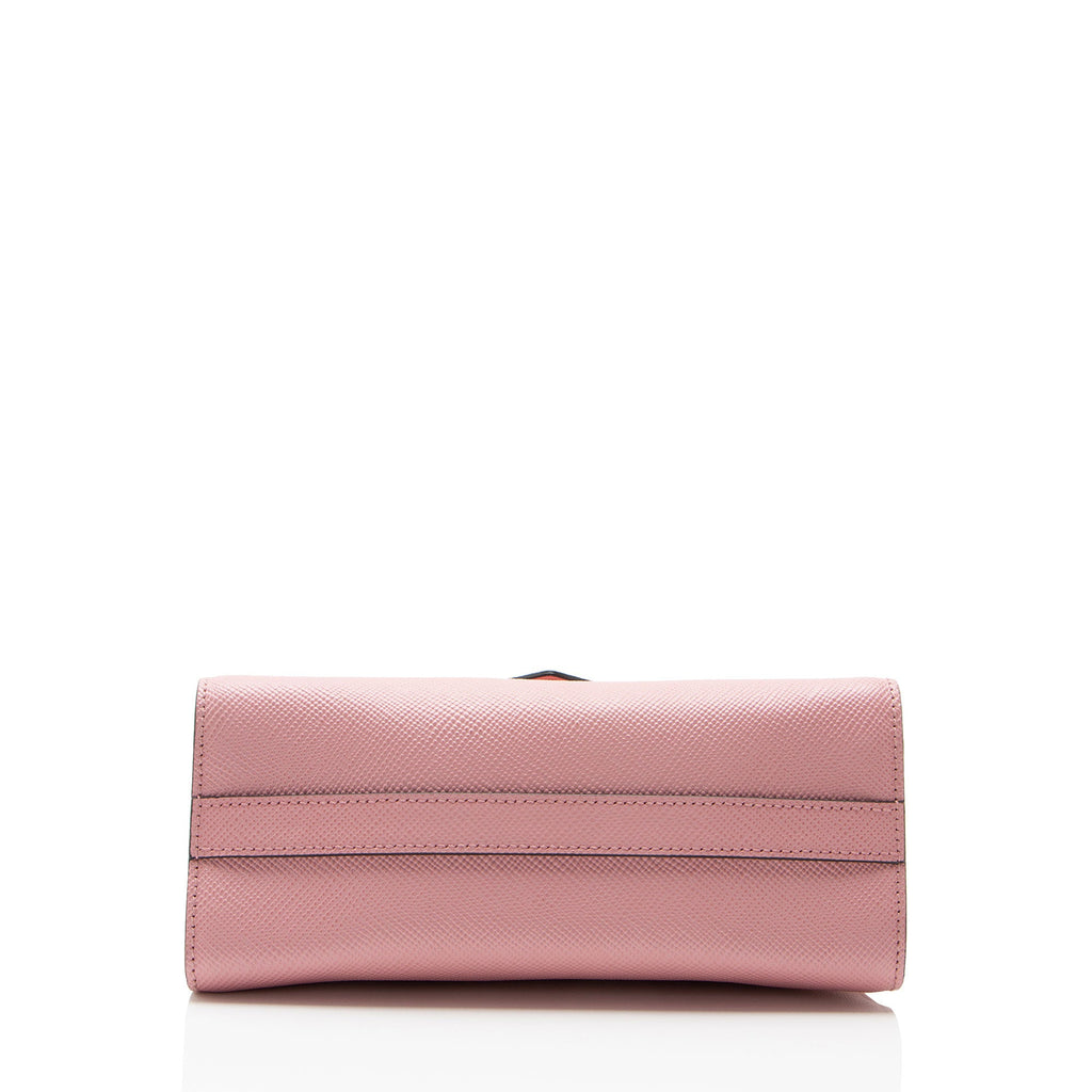 Prada Saffiano Leather Monochrome Chain Shoulder Bag