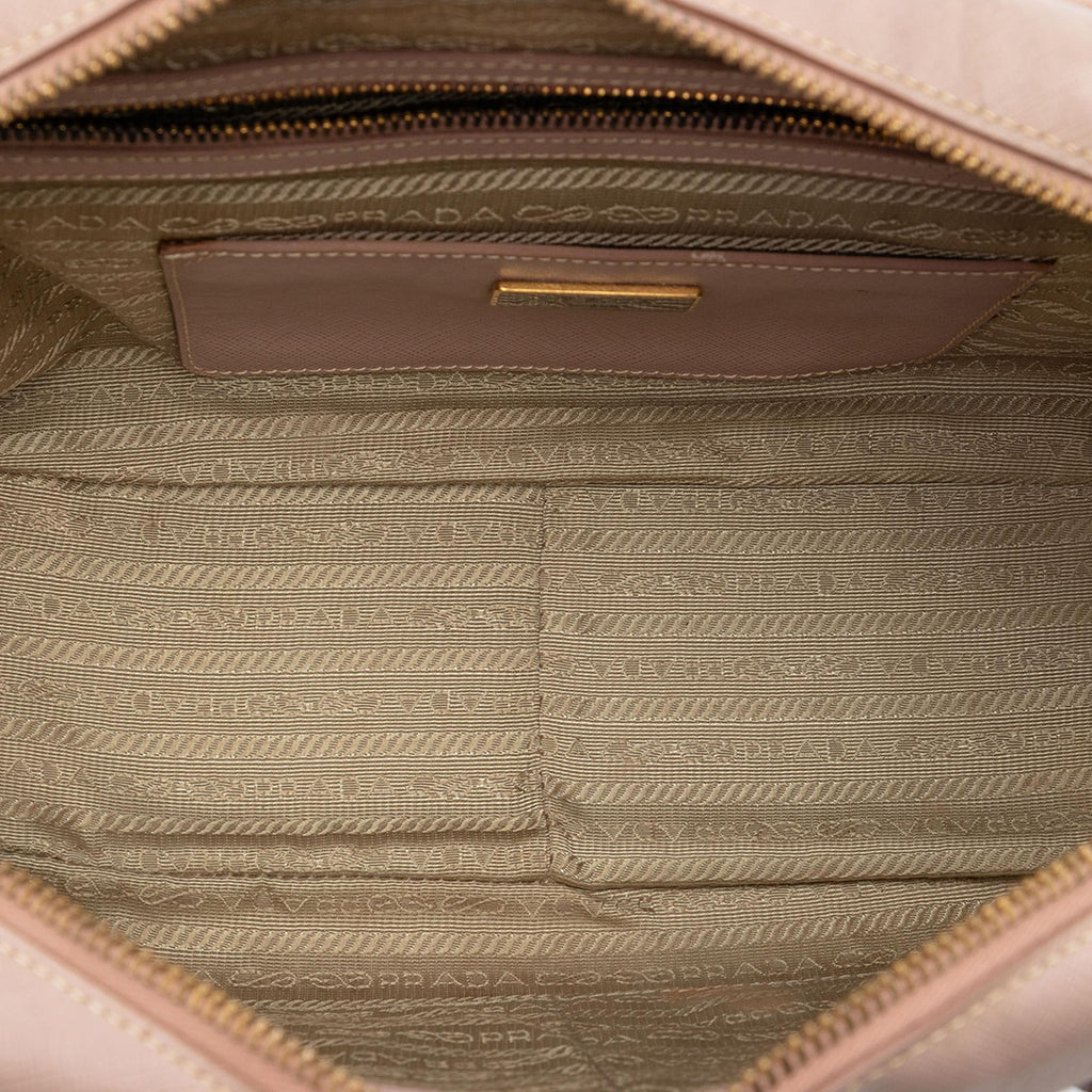 Prada Saffiano Lux Bauletto Satchel