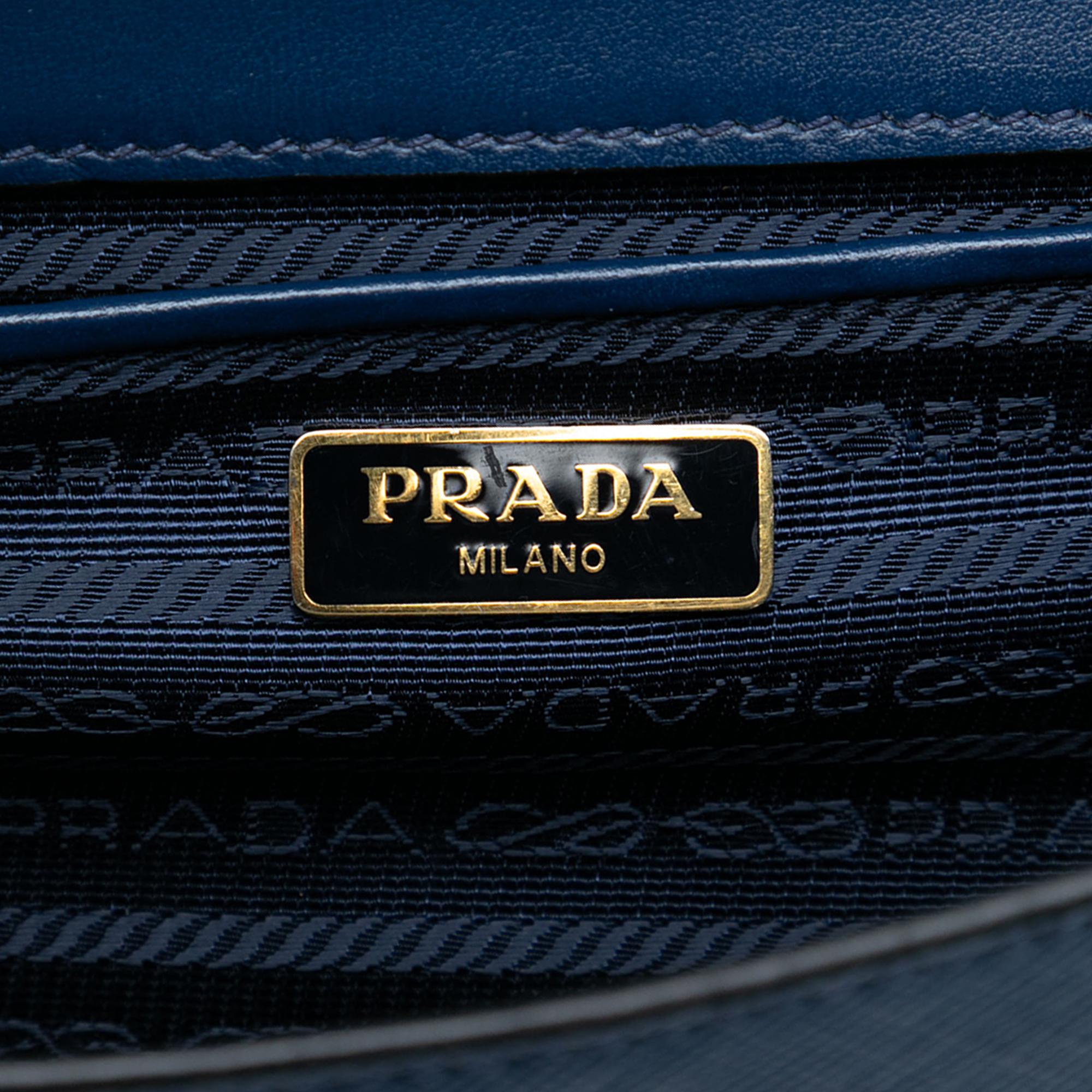 Prada Saffiano Lux Chain Crossbody