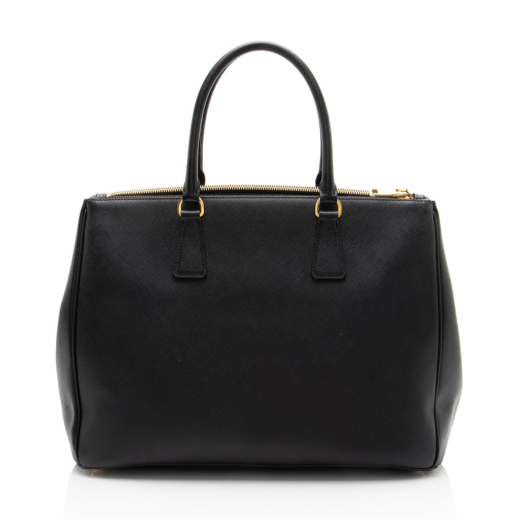Prada Saffiano Lux Double Zip Large Tote