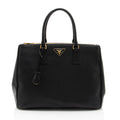 Prada Saffiano Lux Double Zip Large Tote