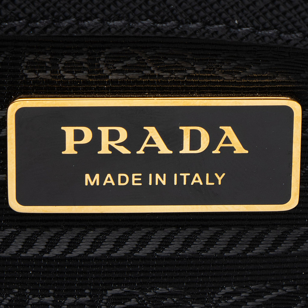Prada Saffiano Lux Double Zip Medium Tote