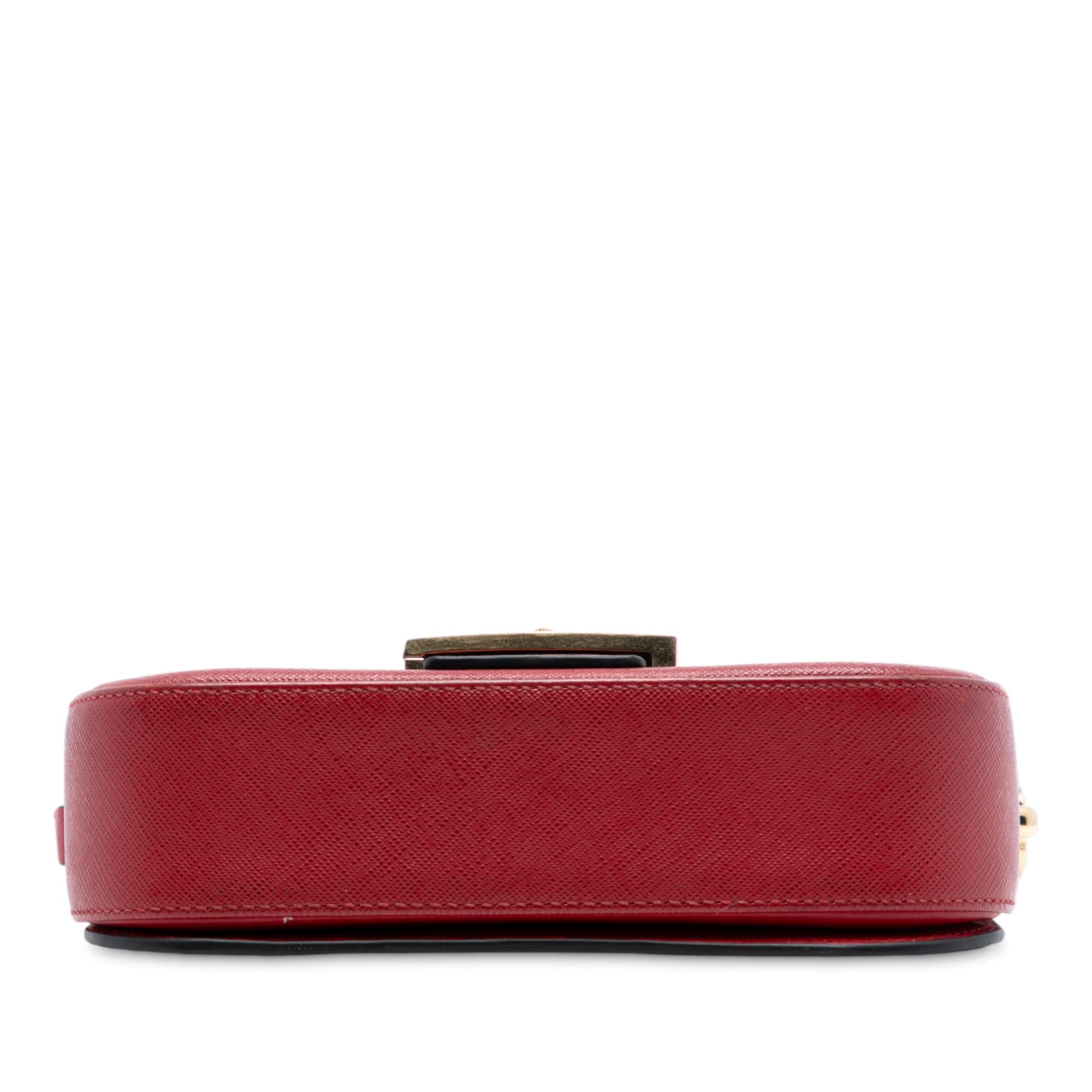 Prada Saffiano Lux Embleme Crossbody