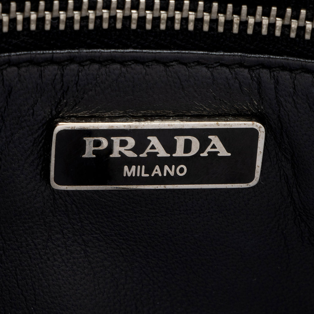 Prada Saffiano Rosso dis Butterfly Clutch