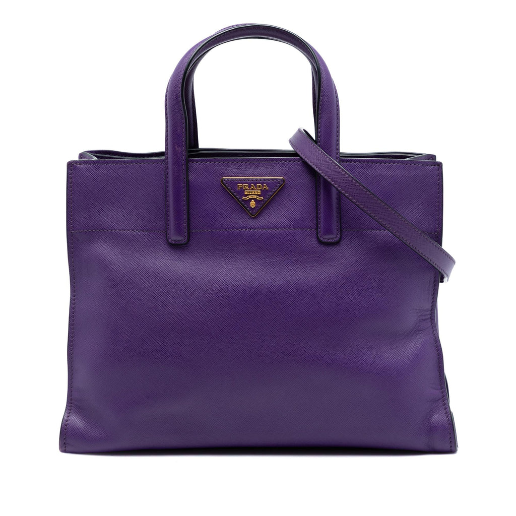 Prada Saffiano Soft Triple Pocket Tote