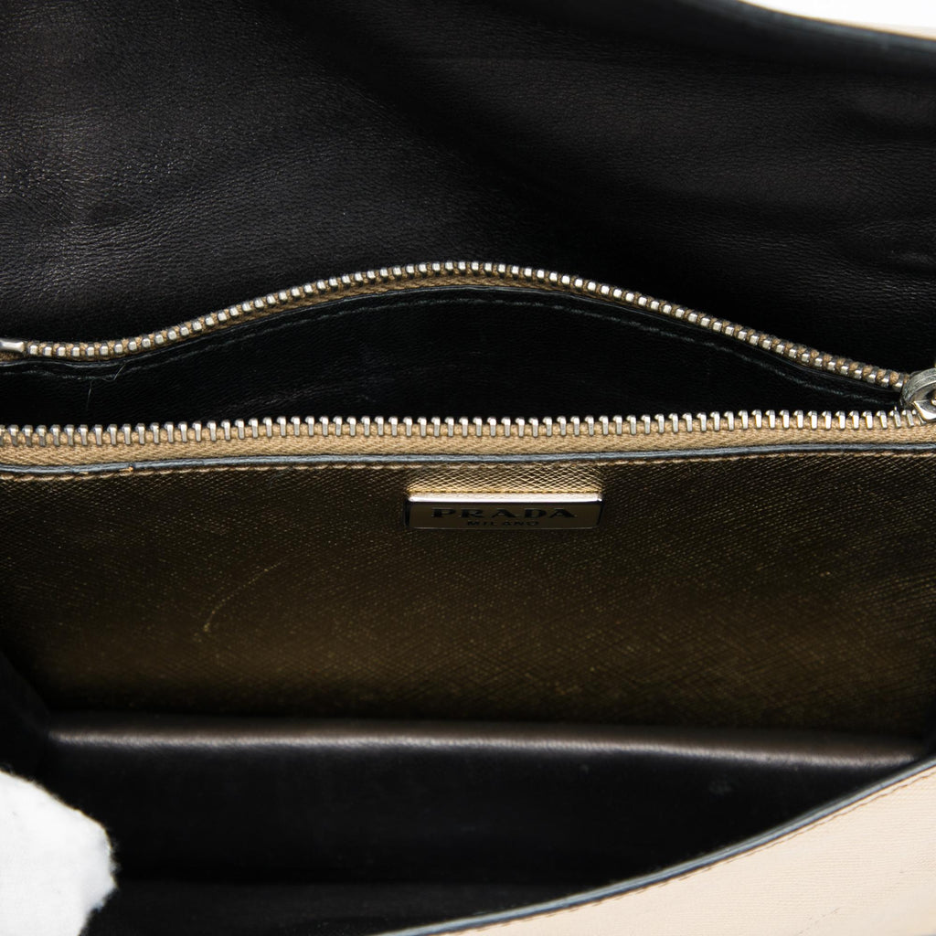 Prada Saffiano Sound Lock Satchel