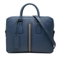 Prada Saffiano Striped Business Bag