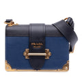 Prada Saffiano Trimmed City Calf Cahier Crossbody