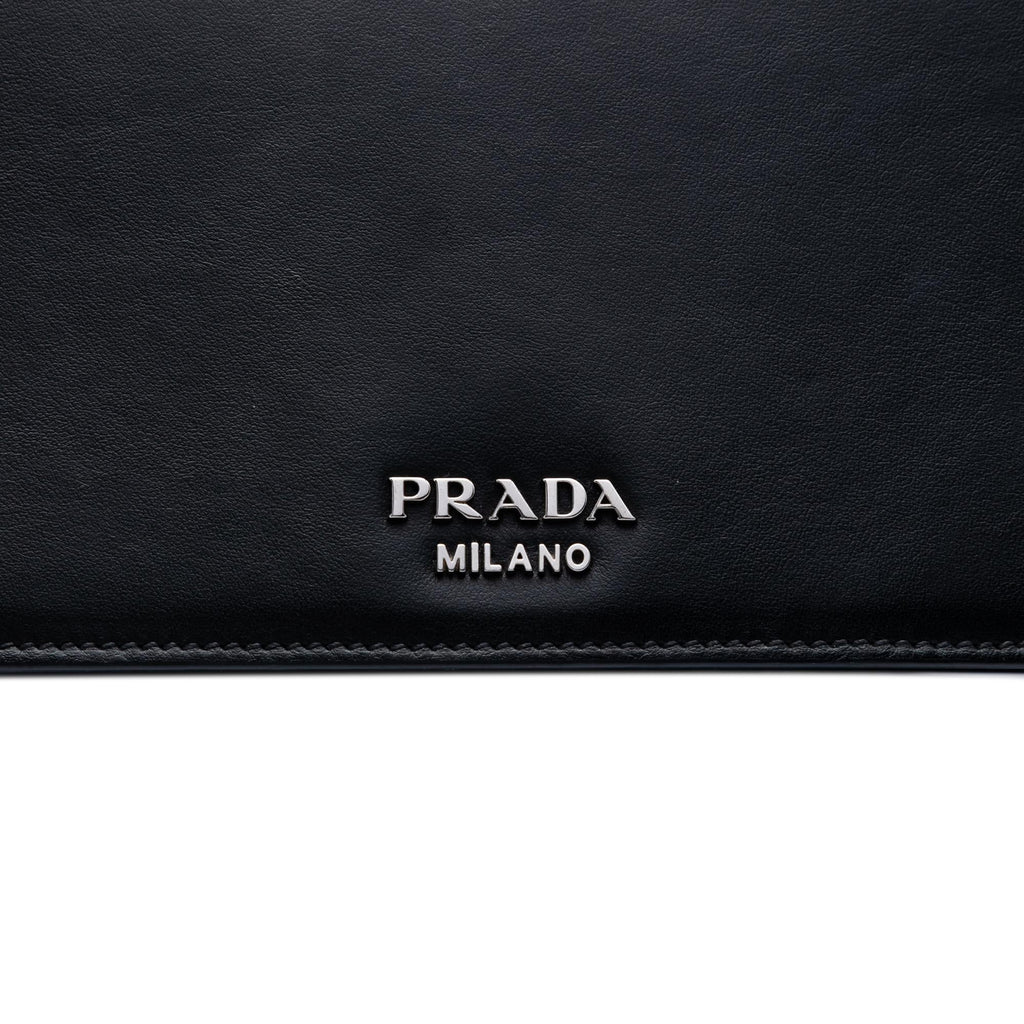 Prada Saffiano Trimmed City Calf Racing Logo Elektra Crossbody