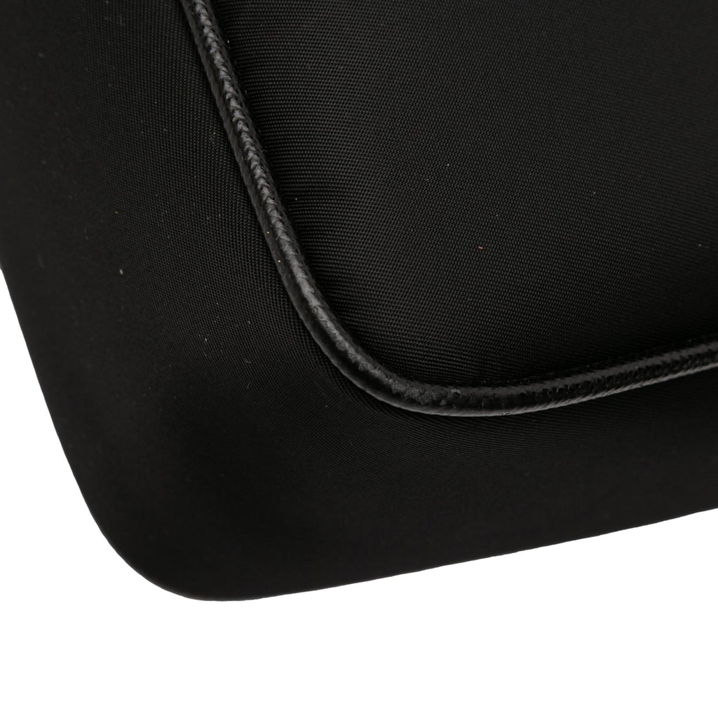 Prada Saffiano Trimmed Re Nylon Zip Top Crossbody