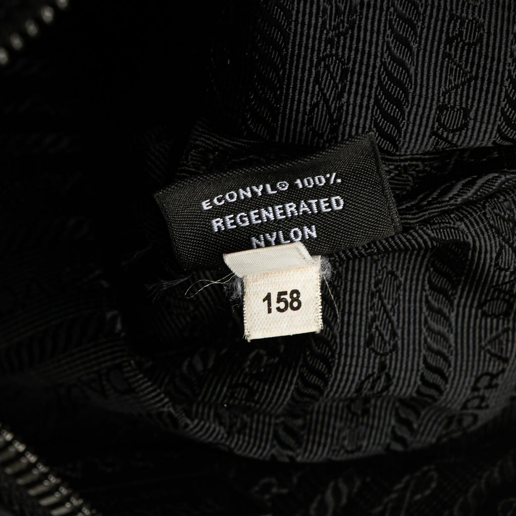 Prada Saffiano Trimmed Re Nylon Zip Top Crossbody