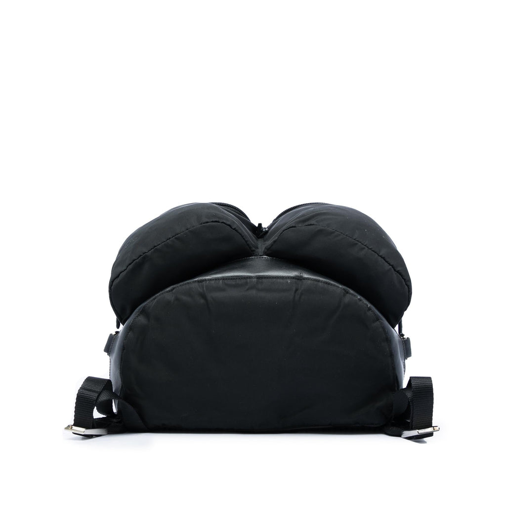 Prada Saffiano Trimmed Tessuto Backpack