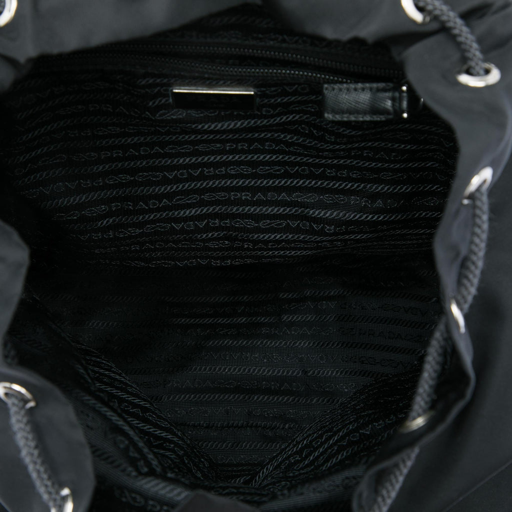 Prada Saffiano Trimmed Tessuto Backpack