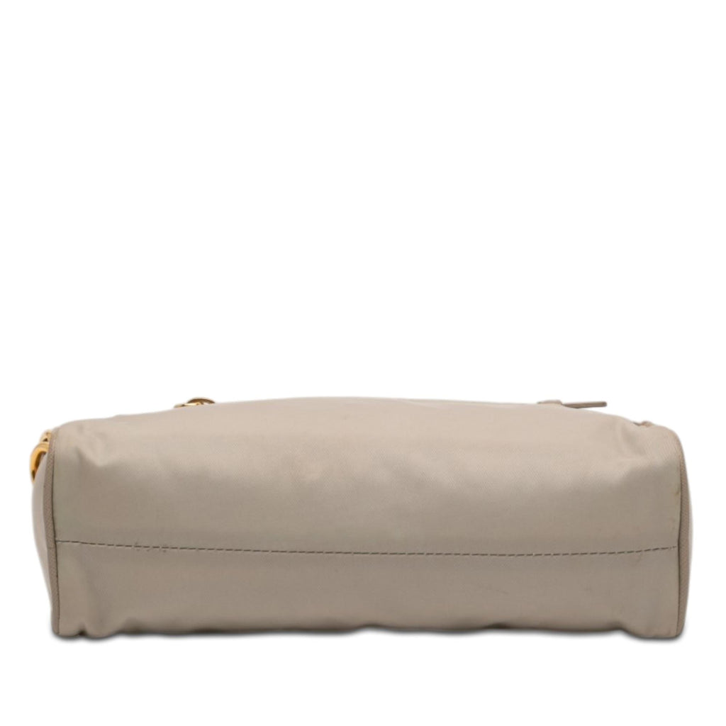 Prada Saffiano Trimmed Tessuto Pocket Shoulder Bag
