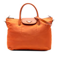 Prada Saffiano Trimmed Tessuto Satchel