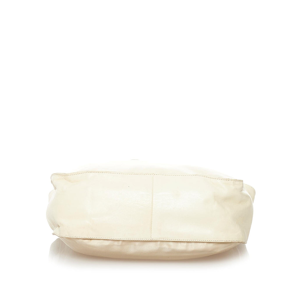 Prada Saffiano Trimmed Tessuto Shoulder Bag (SHG-32896)