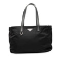 Prada Saffiano Trimmed Tessuto Tote