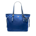 Prada Saffiano Trimmed Tessuto Tote