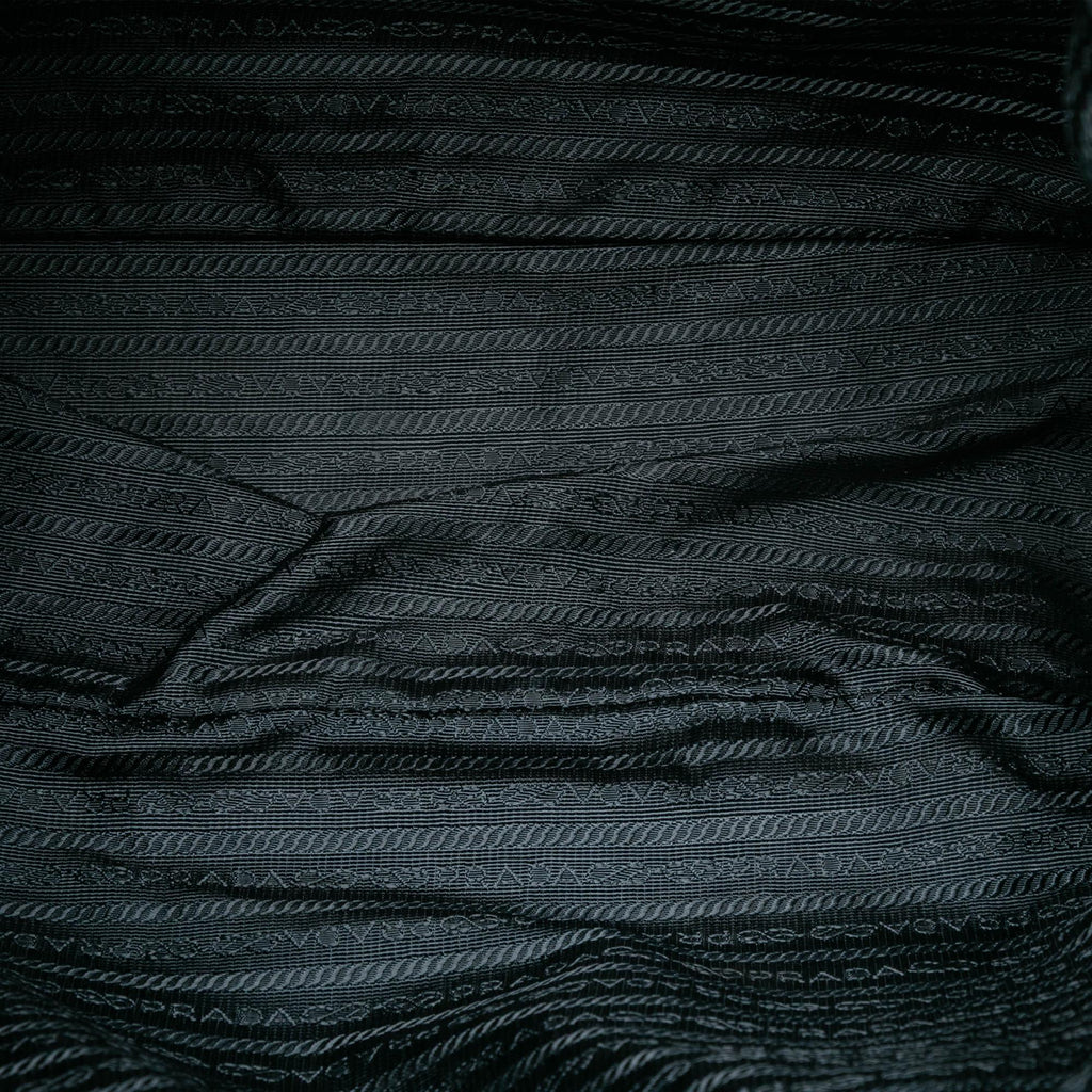 Prada Saffiano Trimmed Tessuto Tote