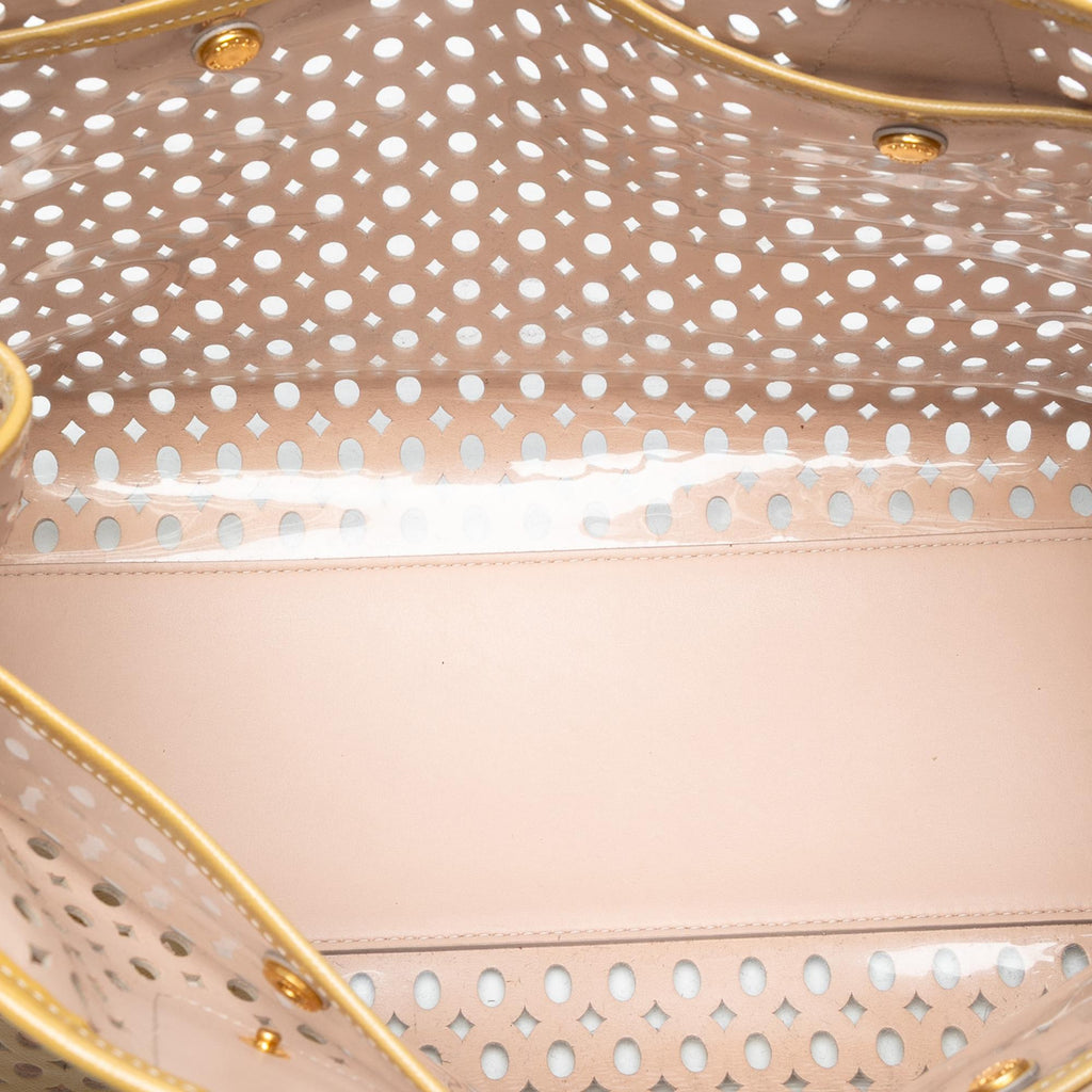 Prada Saffiano Vernice Fori Perforated Tote