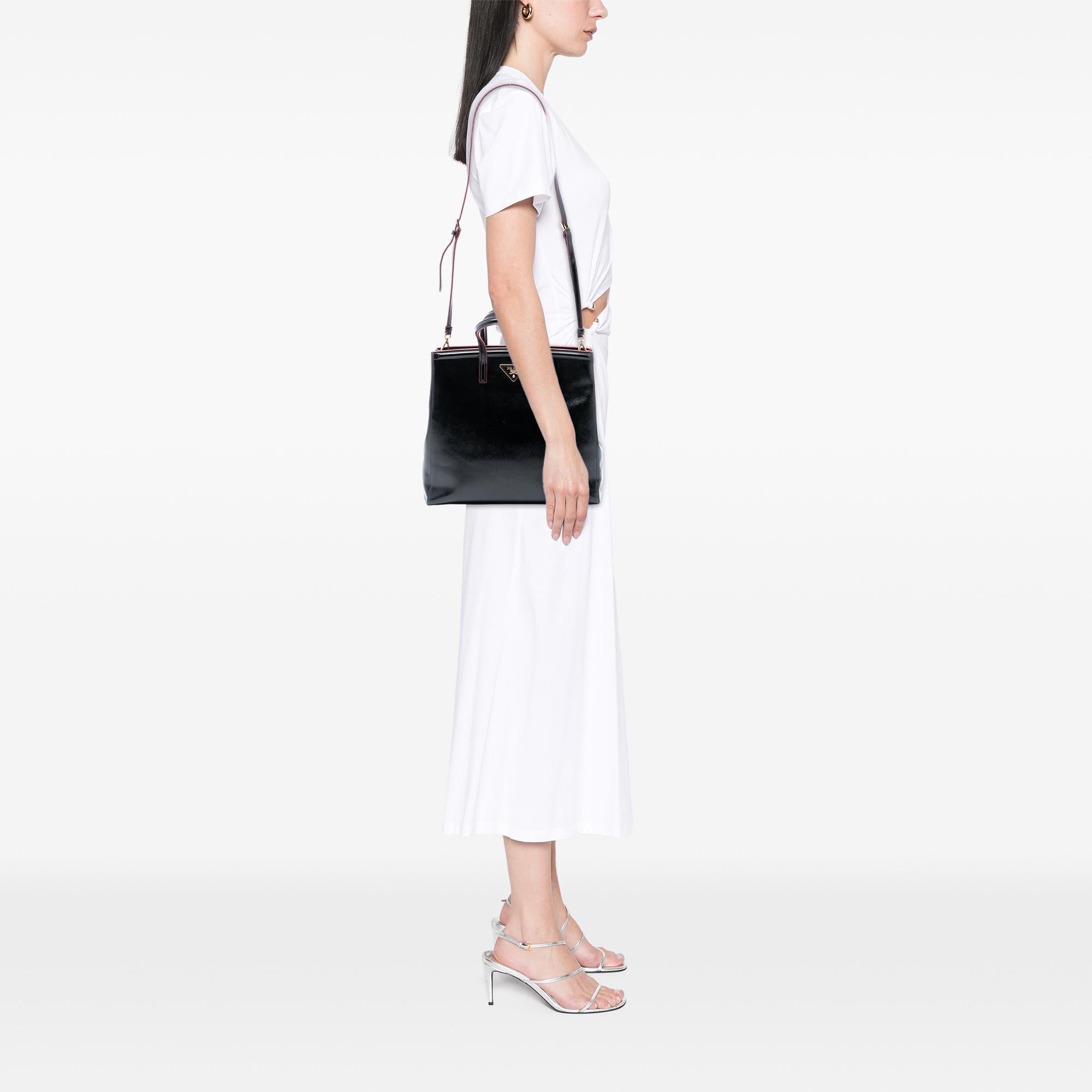 Prada Saffiano Vernice Satchel