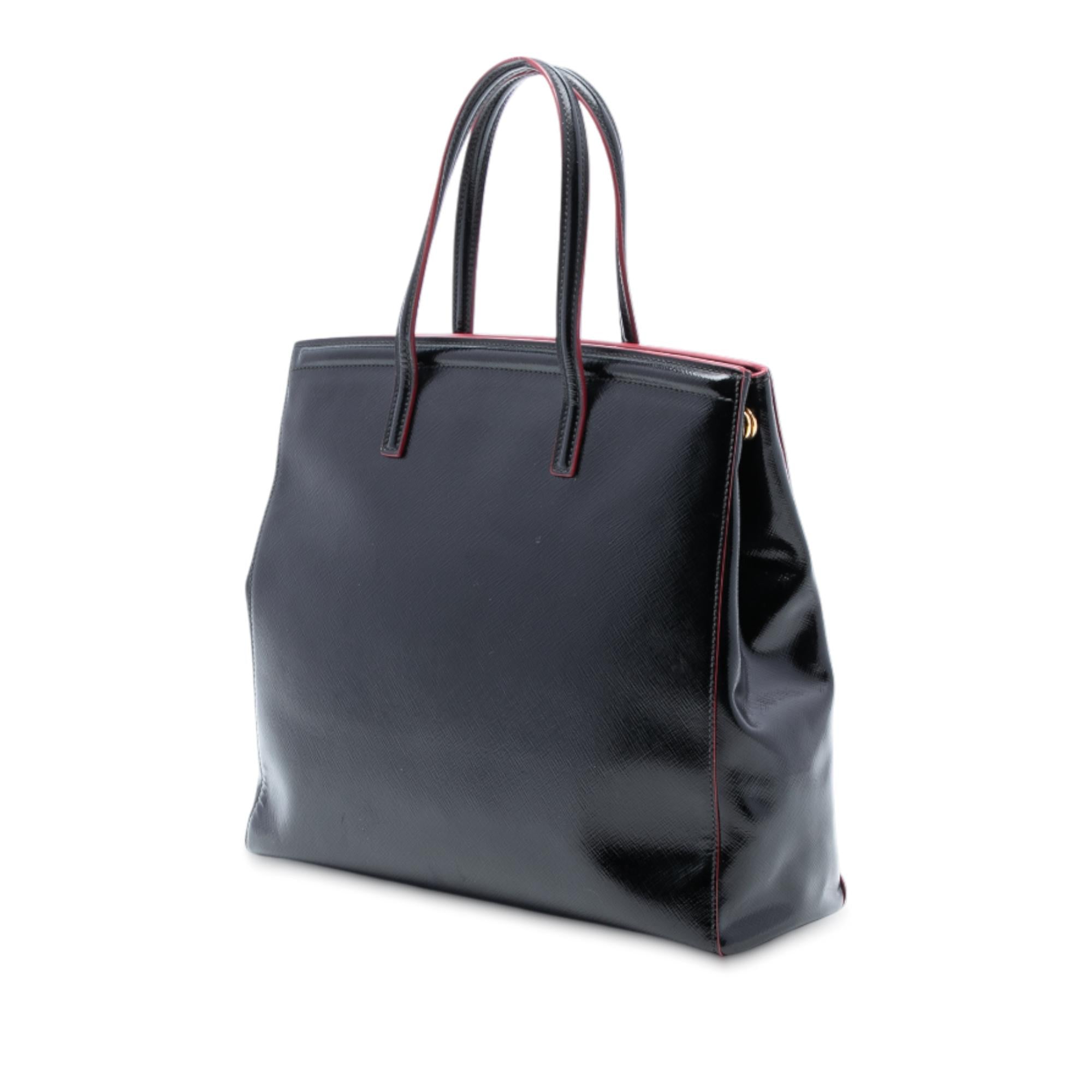 Prada Saffiano Vernice Satchel