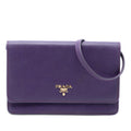 Prada Saffiano Wallet on Strap