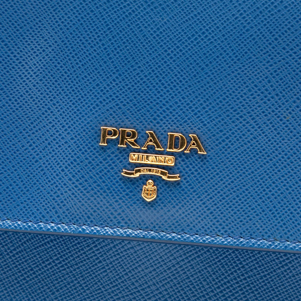 Prada Saffiano Wallet on Strap
