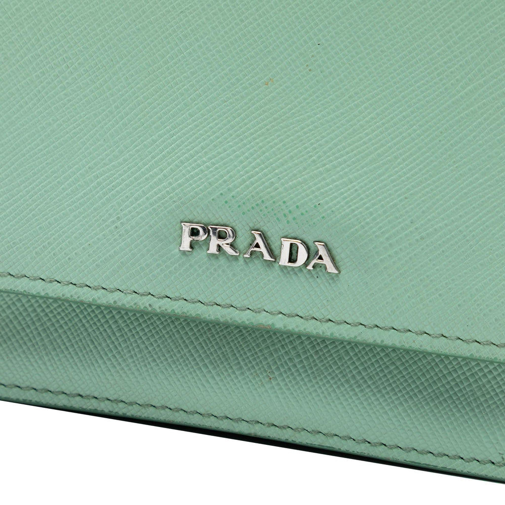 Prada Saffiano Wallet on Strap