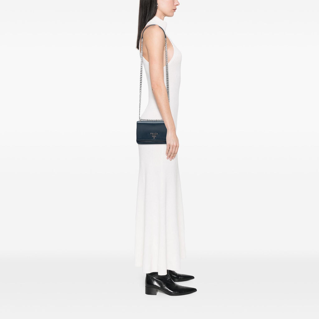 Prada Saffiano and City Calf Chain Crossbody