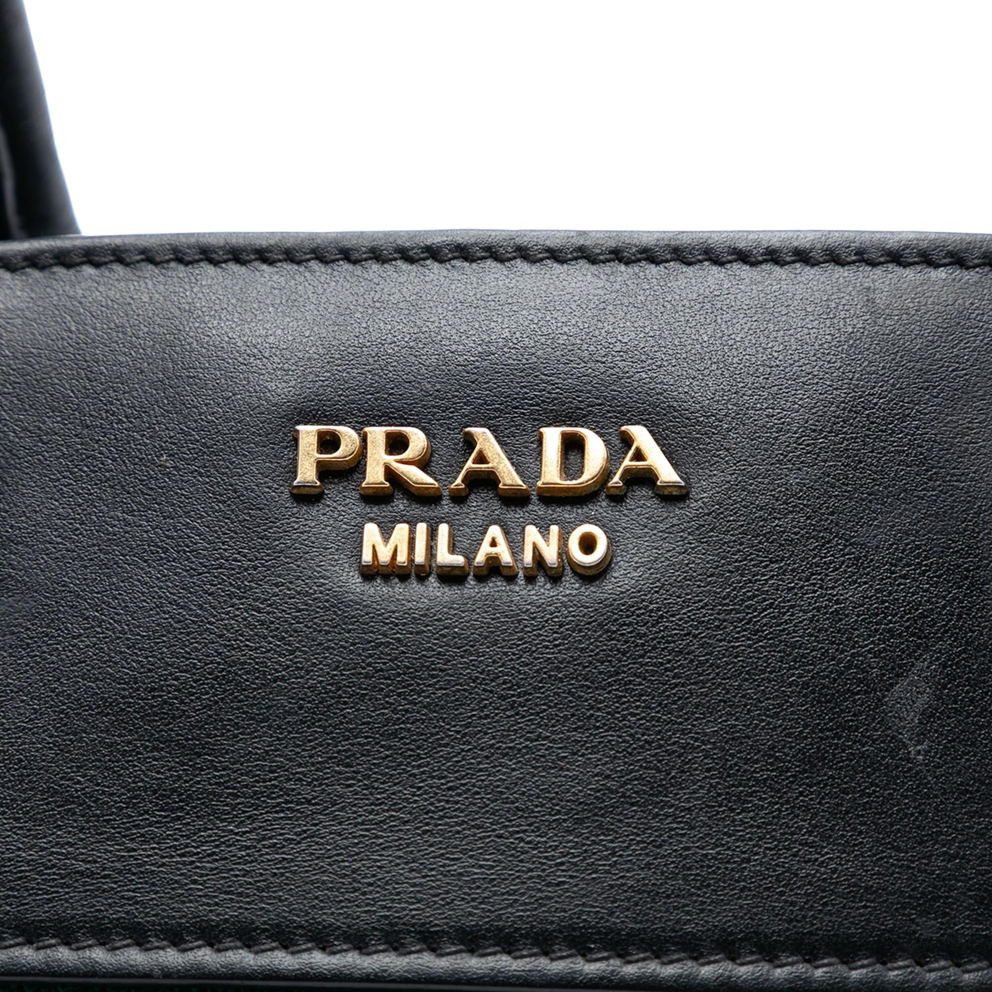 Prada Saffiano and City Calf Esplanade Satchel