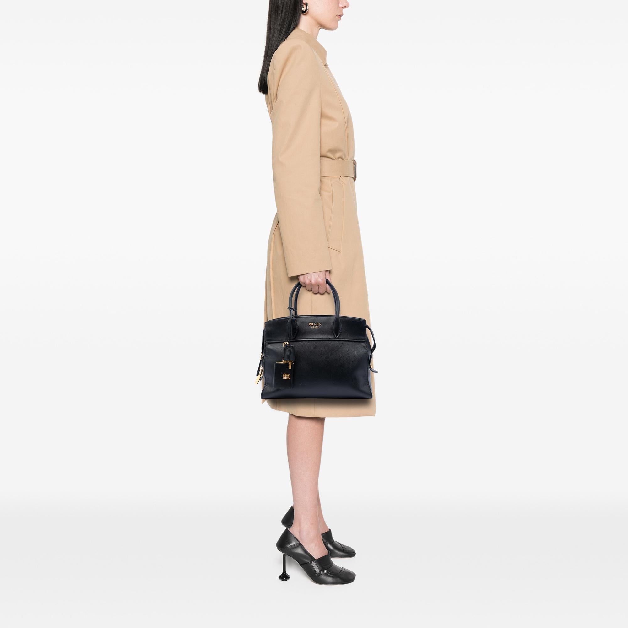 Prada Saffiano and City Calf Esplanade Satchel