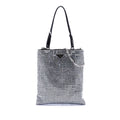 Prada Satin Crystal Embellished Chain Flat Tote
