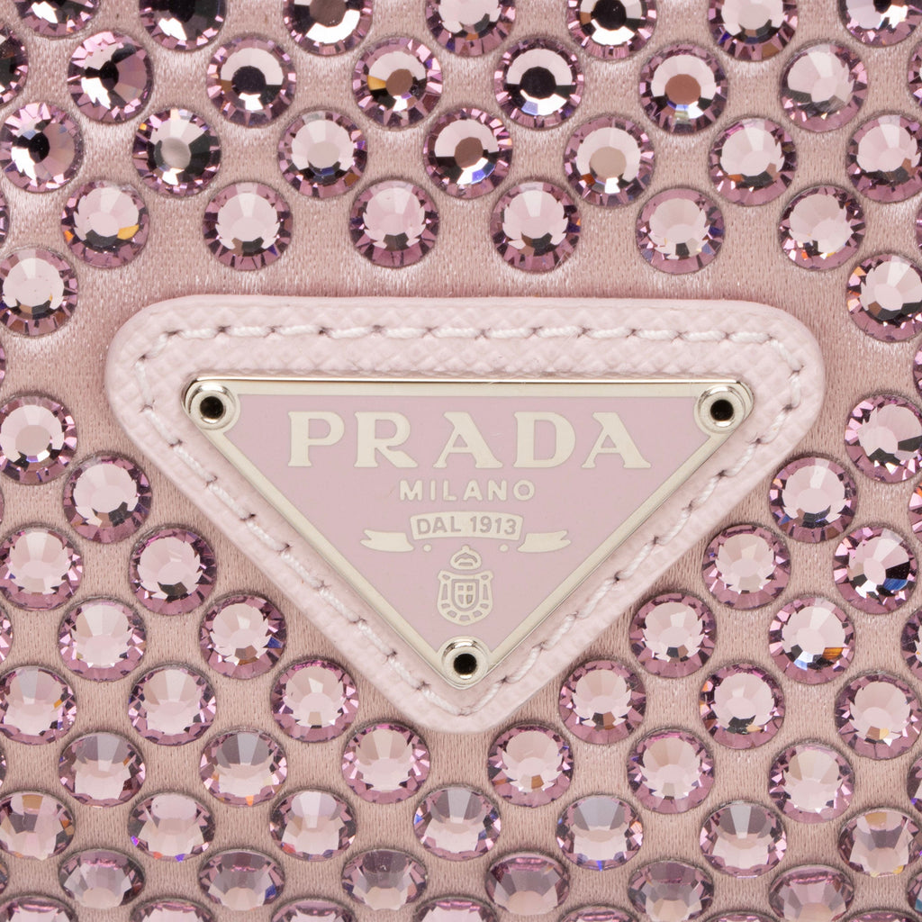 Prada Satin Crystal Re-Edition 2000 Mini Bag