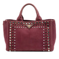 Prada Small Canvas Canapa Bijoux Satchel