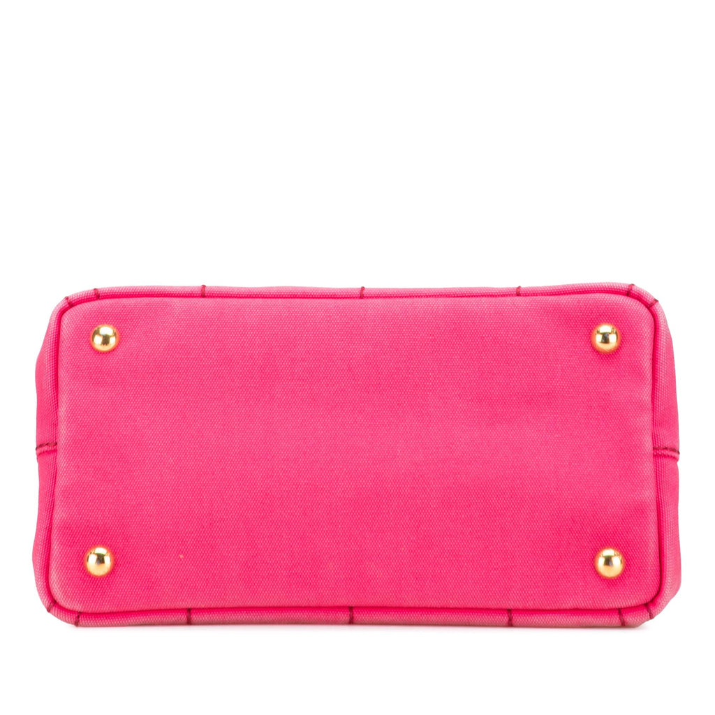 Prada Small Canvas Canapa Logo Satchel